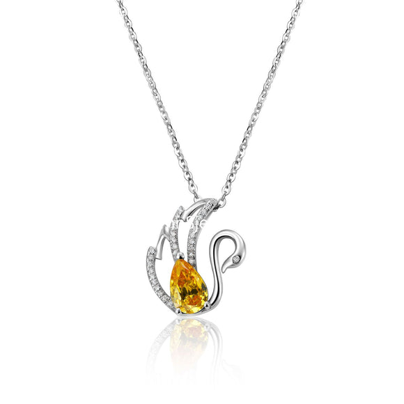 Swan 18k Gold Pendant Necklace Wholesale