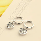 18k Heart Drop Earrings Wholesale