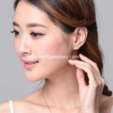 18k White Gold Stud Earrings Wholesale