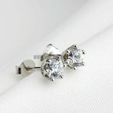 18K Gold 1 Carat Earrings with Moissanite Wholesale