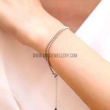 Beads Korean Silver Bracelets in Sterling Silver