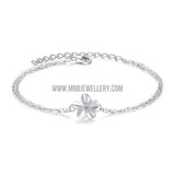 Lucky Flower Silver Bracelet Wholesale